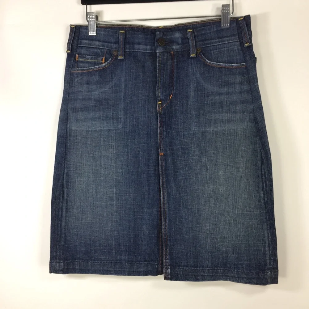 Citizens of Humanity Sophia Stretch Knee Length Skirt #300 31